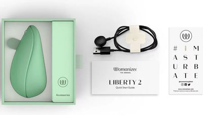 Womanizer Sauger Vagina mit Vibration Grün