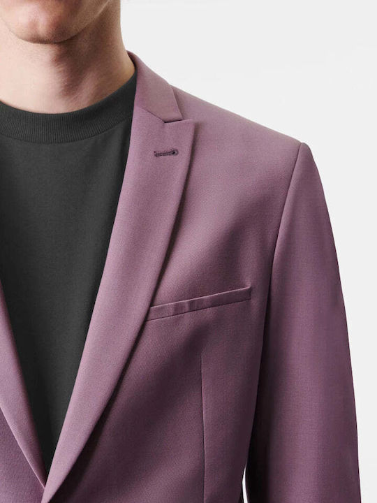 Men's Summer Suit Jacket Slim Fit Black