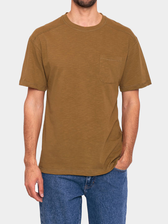 3Guys Men's Short Sleeve T-shirt Mustard