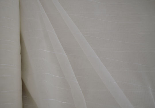 Saray Home Κουρτίνα με Τρέσα Μπεζ 140x280εκ.