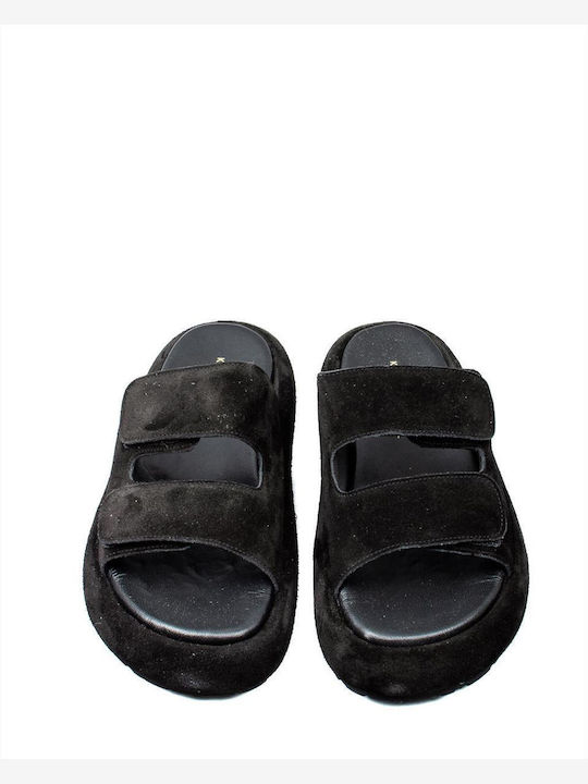 Komis & Komis Women's Flat Sandals Flatforms in Black Color