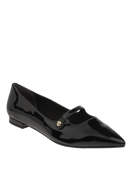 Tamaris Patent Leather Ballerinas Black