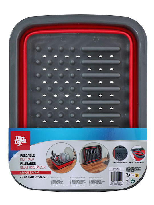 Dirt Devil Scurgător De Chiuvetă Din Silicon Roșu 36.5x31x12cm