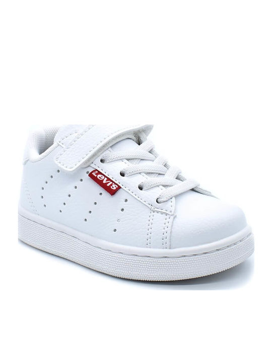 Avenue Mini Kids Sneakers with Scratch White
