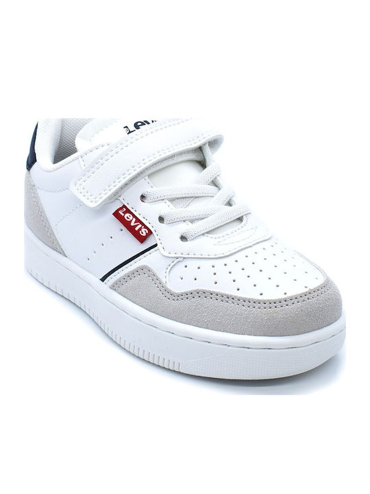 Aiden Junior Sneaker Παιδικά Sneakers με Σκρατς Λευκά