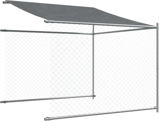 vidaXL Μεταλλικό Πάρκο Σκύλου 400x200x200εκ. Γκρι
