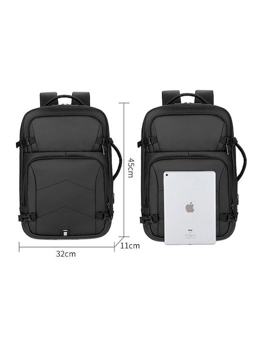 Amber Τσάντα Πλάτης για Laptop 15.6" σε Μαύρο χρώμα AM2025-BLACK