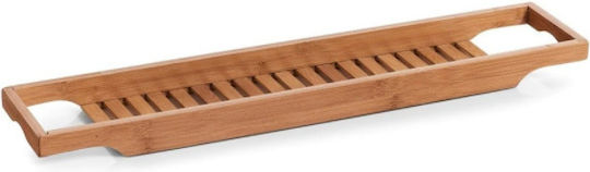 Zeller Ραφιέρα Μπανιέρας Ξύλινη 70x15x5cm Καφέ