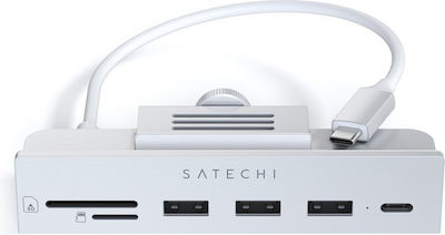 Satechi USB 2.0 Hub 4 Anschlüsse mit USB-C Verbindung Gray