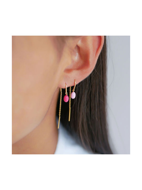 Enamel Copenhagen Earrings made of Silver Gold Plated