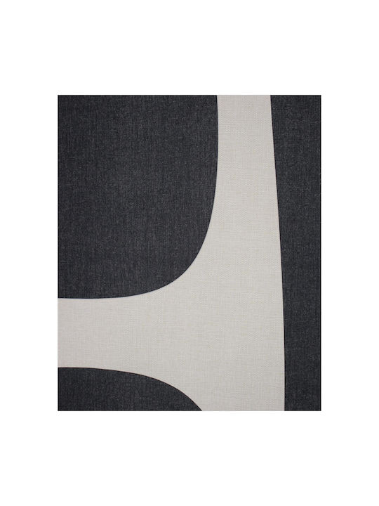 ArteLibre Decorative Tapestry Handmade Black Fabric 136x3x105cm