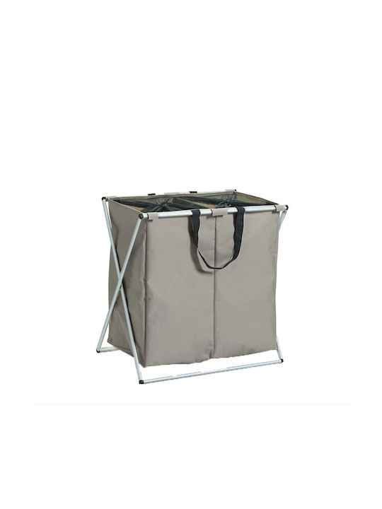 Zeller Laundry Basket Fabric 59x37x58cm Gray