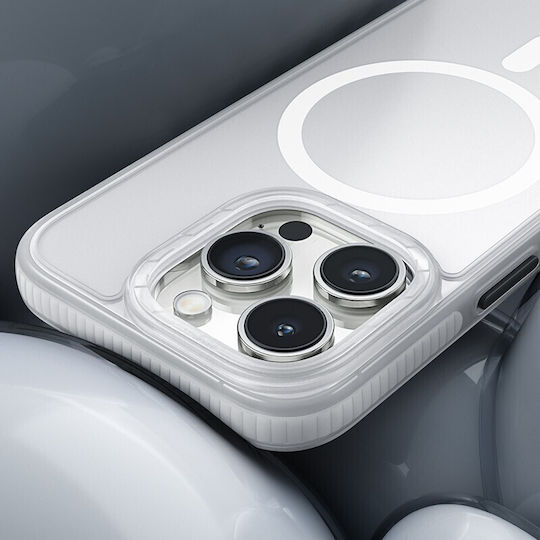 Hoco Задна Корица Силикон 1.5мм Магнитна Бяла (iPhone 15 Pro)