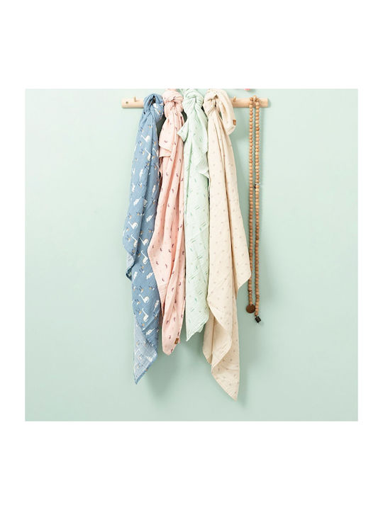 Fresk Muslin Swaddle Wraps Pink 70x60cm. 2pcs