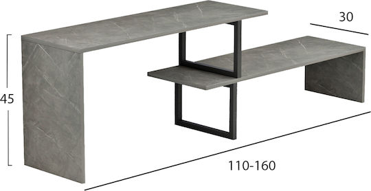 Briggite Подово Сиво 160x30x45 cm