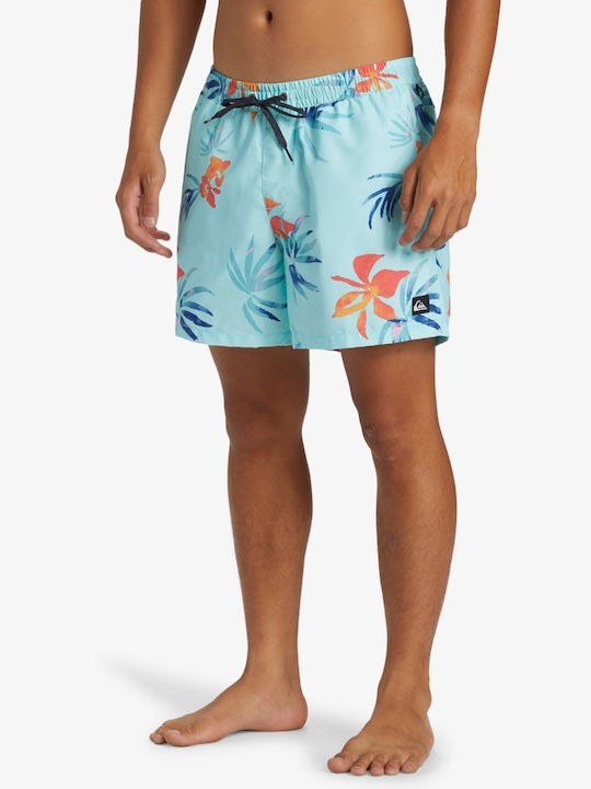 Everyday Mix Volley 15 Men's Swimwear Shorts Light Blue Floral