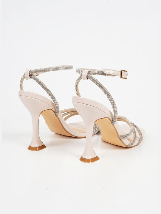 Piazza Shoes Women's Sandals with Strass Beige