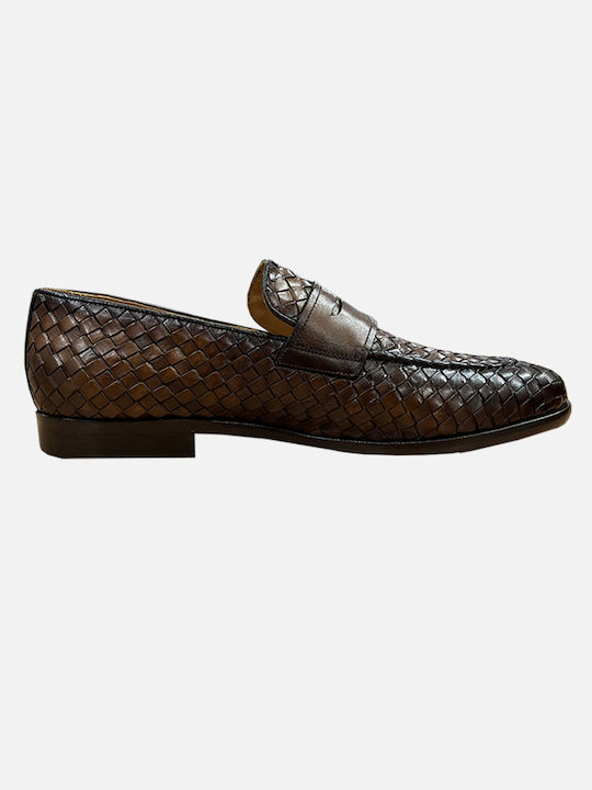 Juan Lacarcel Calce Men's Leather Loafers Brown