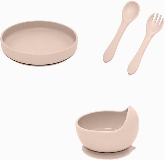Petite & Mars Petite & Mars Baby- und Kinder-Essgeschirr aus Beige Silikon 2 Stück PachetMasaBej