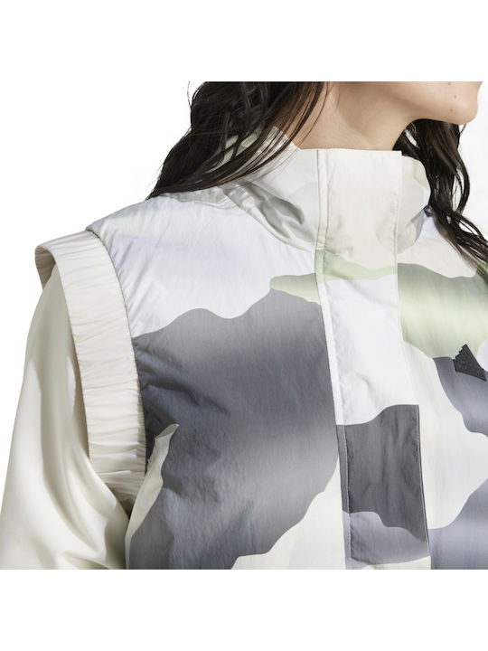City Escape Camo Print Crop Vest