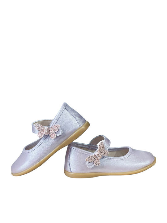 Kids Ballerinas with Hoop & Loop Closure Pink