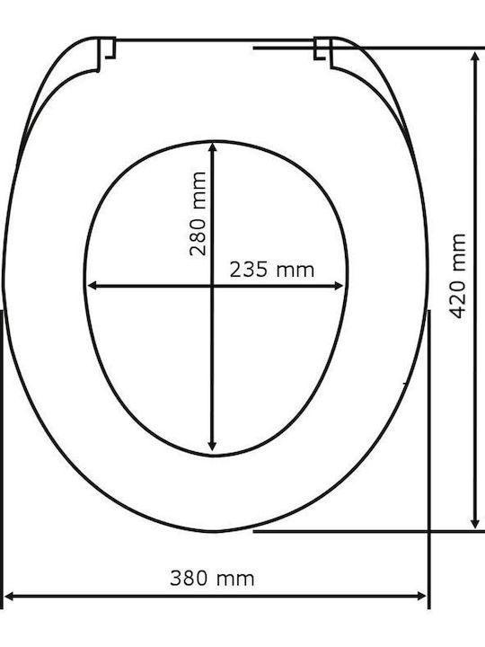 Wenko Capac WC Plastic 37.5x45cm