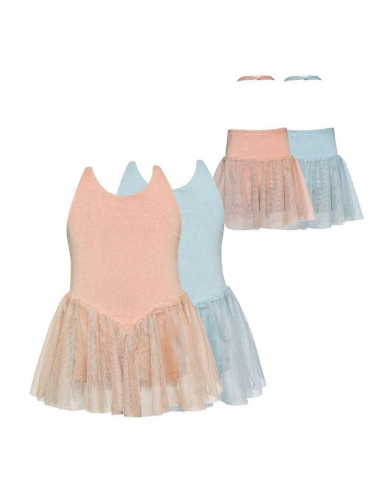 Two In A Castle Baby Bodysuit Set with Pants Pink