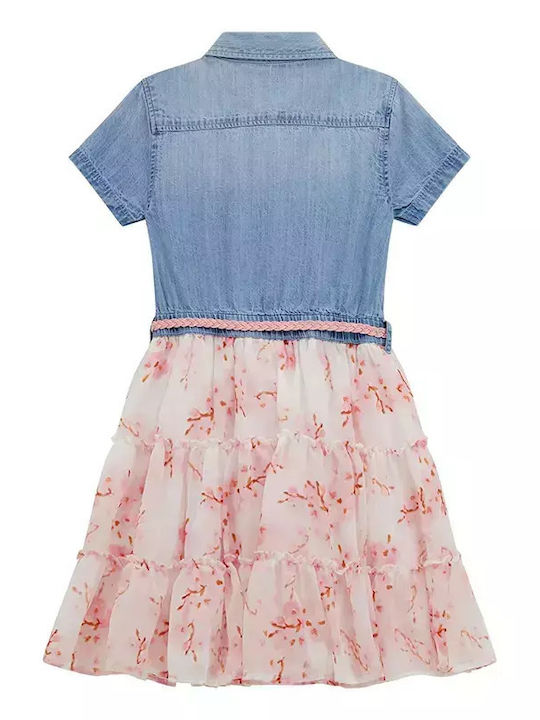 Guess Kids Dress Denim Floral Colour