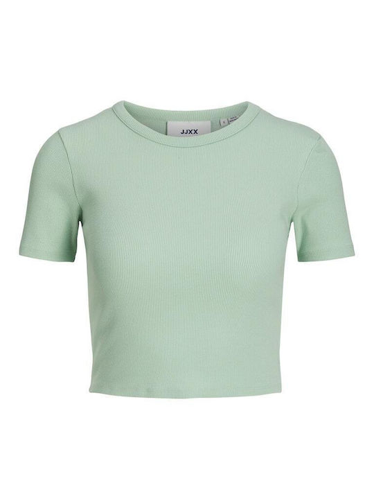 Jack & Jones Damen Crop T-Shirt Grün