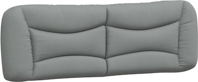 vidaXL Bed Headboard made of Fabric Light Gray 160x15x48cm