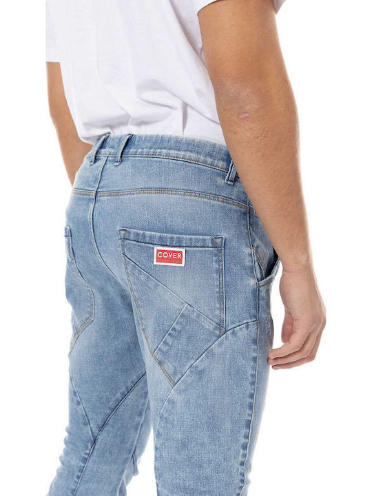 Ανδρικό Παντελόνι Τζιν Ελαστικό Navy-blue