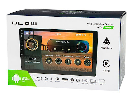 Blow Ραδιόφωνο Αυτοκινήτου 1 DIN (Bluetooth/USB)