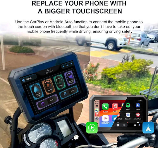 Digital IQ Motorcycle Navigation Display Μοτοσυκλέτας DIQ_PNA_7000