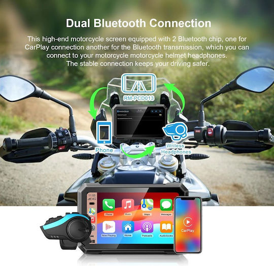 Digital IQ Motorcycle Navigation Display Μοτοσυκλέτας DIQ_PNA_7000