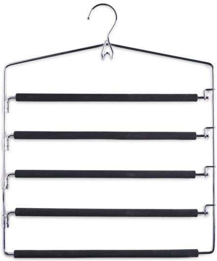 Zeller Umeraș pentru Dulap pentru pantaloni Metal Argintiu 1buc Zeller Umeraș pentru Dulap pentru pantaloni Metal Argintiu 1buc