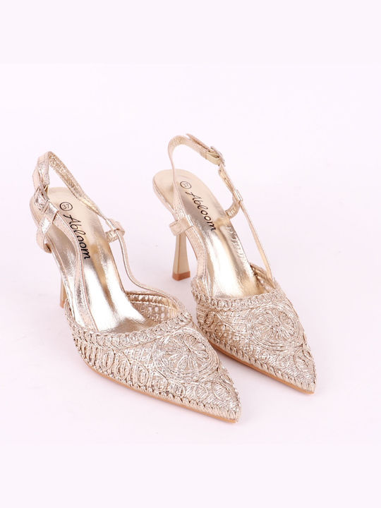 Abloom Gold Heels