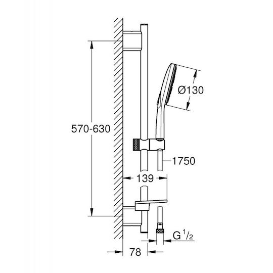 Grohe Rainshower Smart Active Handbrause