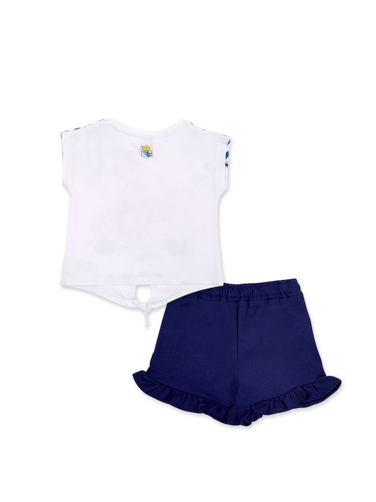 Tuc Tuc Kids Set with Shorts Summer 2pcs White