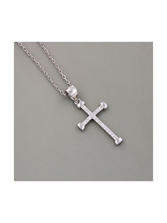 Ios Women's Cross from Silver with Chain