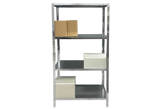 Ραφιέρα Dexion Γαλβανιζέ 75x30x145εκ. με 4 Ράφια Συνολικής Αντοχής 160kg