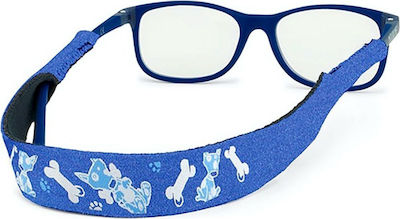 Croakies Kids Xl Eyeglass Lace in Blue color