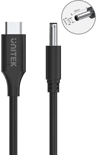 Unitek Cable USB-C male - DC 1.8m (C14120BK-1.8M) 1pcs