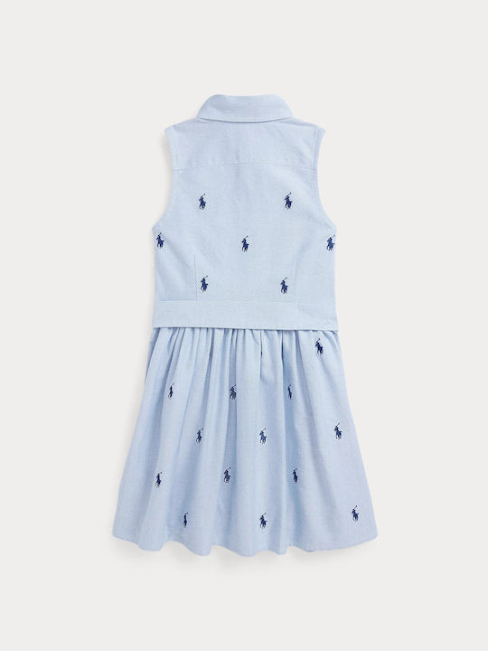 Ralph Lauren Kids Dress Sleeveless Blue