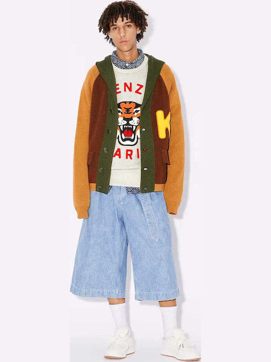 Lucky Tiger Дълго Дамско Суитшърт Сив