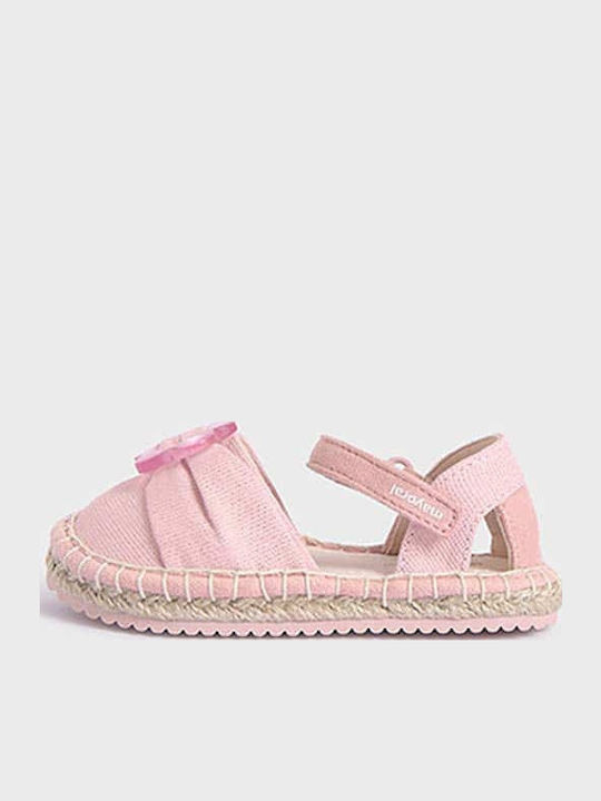 Kids Espradrilles with Hoop & Loop Closure Pink