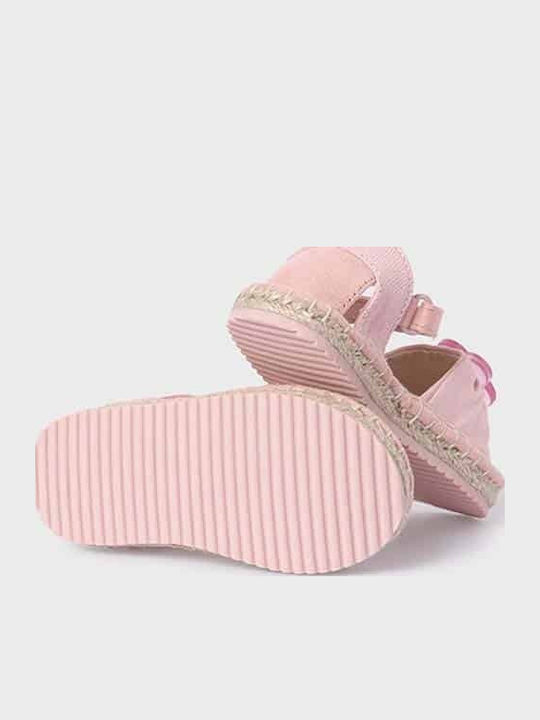 Kids Espradrilles with Hoop & Loop Closure Pink