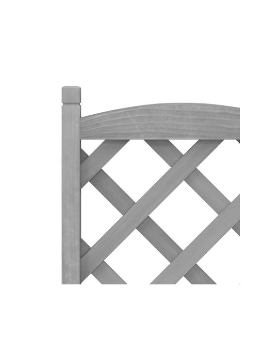 vidaXL Pot Wooden Grey 30cm.