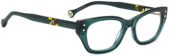 Carolina Herrera Plastic Eyeglass Frame Butterfly Green HER 0192 YJE