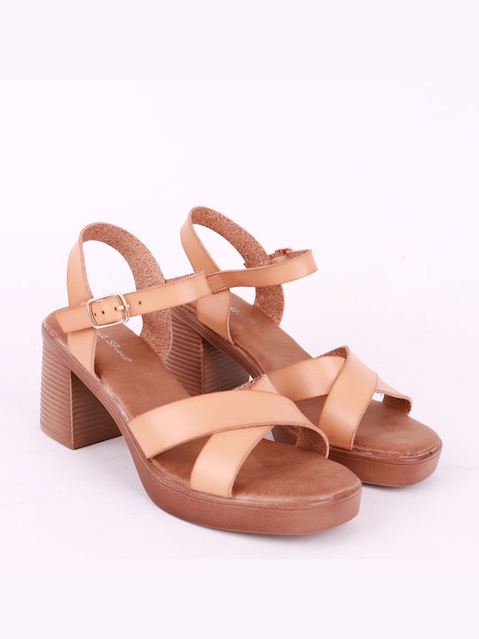 Sweet Shoes Damen Sandalen in Beige Farbe