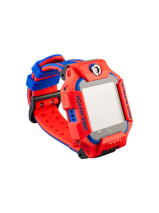 Kids Smartwatch with Rubber/Plastic Strap Red